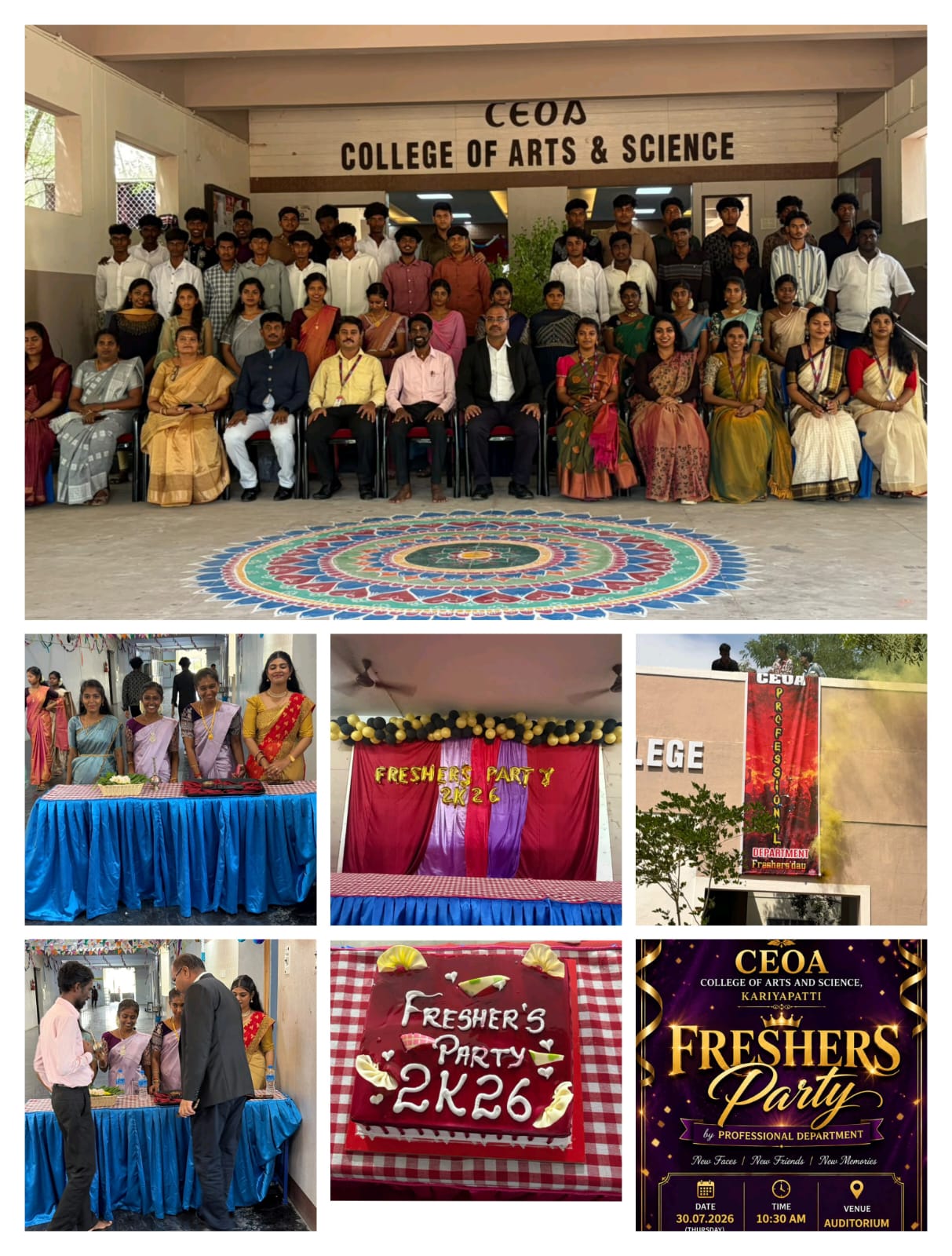 Professional Fresher's day celebration 2026